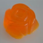 Naturalne mydło glicerynowe - pomarańczowa róża - 
