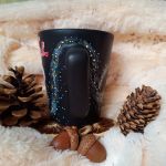 Ręcznie malowany bałwanek gwiezdny pył i gwiazdka - Ręcznie malowane