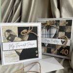 Kartka w pudelku! Urodziny! Kartka męska! Opakowanie na prezent! - 