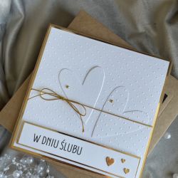 Ślubna kartka w pudełku z kopertą! 