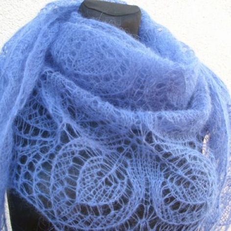 Chusta niebieska mgiełka