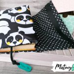 Otulacz / etui na książkę ~ pandy żółte - 