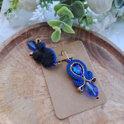 Kolczyki sutasz soutache Queene chaber