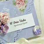 Kartka na ślub -liliowe marzenia - 