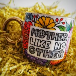 ręcznie malowany kubek dla mamy MOTHER