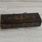 Czarno - złote etui na okulary - Czaro - złote etui na okulary
