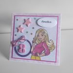 Personalizowana kartka urodzinowa Barbie 3 - Kartka urodzinowa Barbie