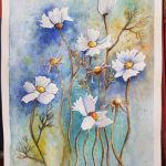 Kwiaty-akwarela formatu 24/18 cm  - 
