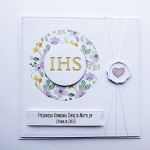 Subtelna kartka na Komunię ręcznie robiona  - Skromna kartka komunijna handmade