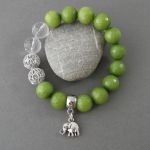 Zielono-oliwkowa ze słonikiem. - 