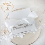 Exploding box komunijny "WhiteRoses 2" GOTOWY - 