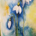 Kwiaty-akwarela formatu 40/30 cm  - 