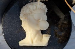 Świeca dekoracyjna ręcznie tworzona popiersie Dawida