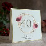 Kartka na 40 urodziny z personalizacją, BH 50 - Kartka na 40 urodziny z personalizacją