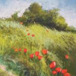 Łąka-praca pastelami  - 