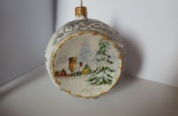 Bombka choinkowa, z oczkiem 9 cm