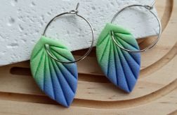 "Flora I"- kolczyki z gliny polimerowej.