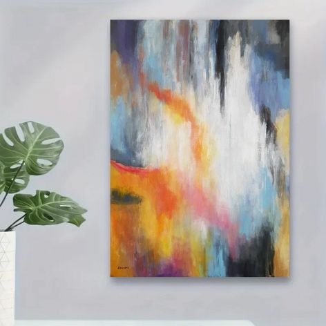 Abstrakcja 2-obraz akrylowy formatu 100/70 cm 