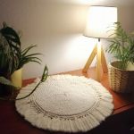 Podkładka na stół ,średnica 40cm, boho,okrągła podkładka. - 