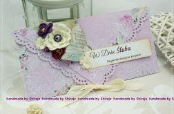 Kopertówka z okazji ślubu-hortensje w ogrodzie