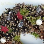 Wianek 26cm- śnieżne kule - 