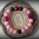 Kolekcja "bransoletki na bogato" - Nr 468 - bransoletka z morganitu,kwarcu i jadeitu