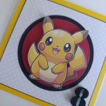 Kartka na urodziny ręcznie robiona Pokemon Pikachu - Kartka na urodziny ręcznie robiona Pokemon Pikachu