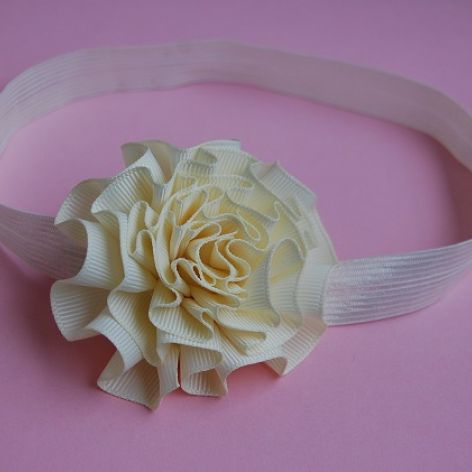 Opaska niemowlęca - "W złamanej bieli"