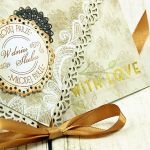 Kartka na ślub -ogród w złocie - 