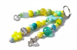 Turkusowo żółty breloczek Turkusowo żółty breloczek