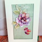 Kartka uniwersalna - Fioletowy kwiat - 