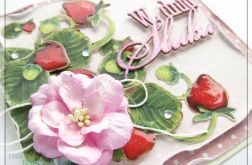 Truskawkowa kartka na Ślub