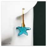Pozłacane Kolczyki Swarovski Starfish - 