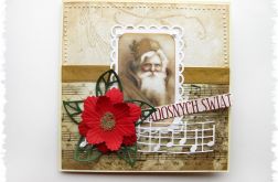 Kartka świąteczna z mikołajem