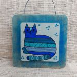 Obrazek na drewnie - Striped Cat - obrazek na drewnie 2