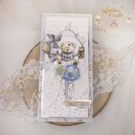 Kartka na chrzest "VintageBabyBoy2" GOTOWA - 