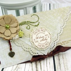 Kopertówka z okazji ślubu- sercowe LoVe