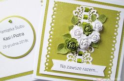 Kartka NA ZAWSZE RAZEM z limonkowymi różami