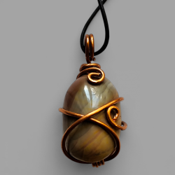 Wisior z Jaspisu Morskiego "Szept Oceanów"