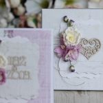 Kartka ślubna z personalizacją i pudełko 3 - kartka ślubna z kwiatami