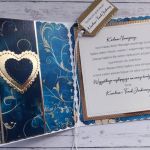 Kartka ślubna z uroczą parą młodą 2, personalizacja - Wnętrze kartki z życzeniami