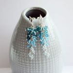 Mermaid - kolczyki gronka ombre - 