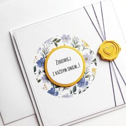 Kartka z życzeniami zdrowia minimalistyczna