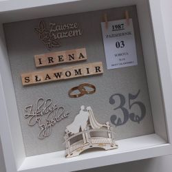 Rocznica ślubu, pamiątka, ramka, złote gody Rocznica ślubu, pamiątka, ramka, złote gody