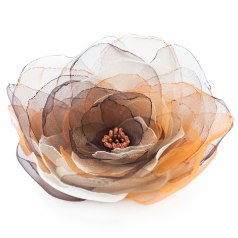 Broszka kwiat 14cm, Pory roku, jesień v.2