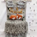 Metryczka dekoracja z imieniem lis makatka - 