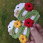 Spinka do włosów handmade czerwone  - 