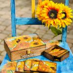 Podkładki pod kubki, dekoracja ze słonecznikami, sielskie, prezent - 