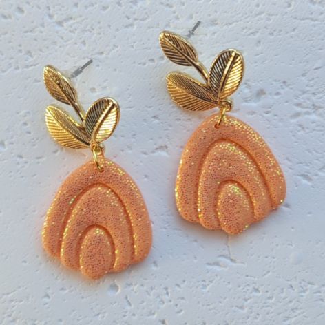 "Selene" - kolczyki z gliny polimerowej.