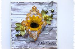 Słoneczna kartka z motylkami